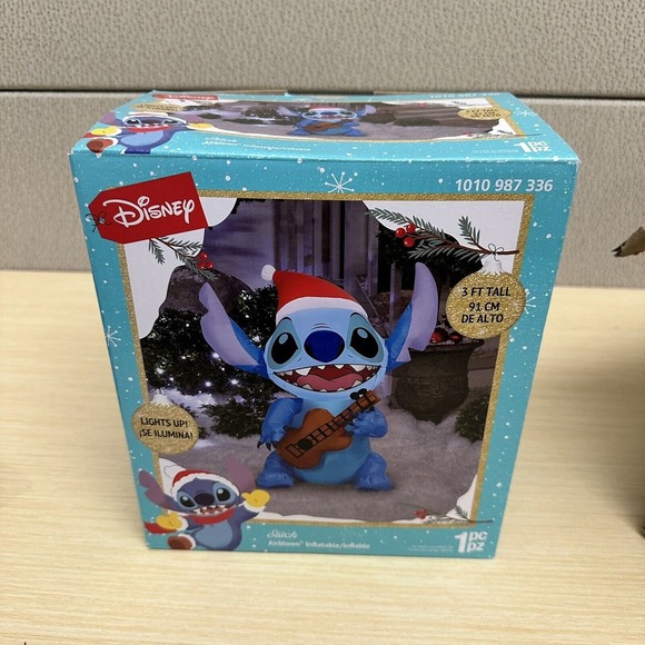 Gemmy Other - Disney Stitch Santa Suit 3‎ ft Christmas Holiday Lighted Airblown Inflatable